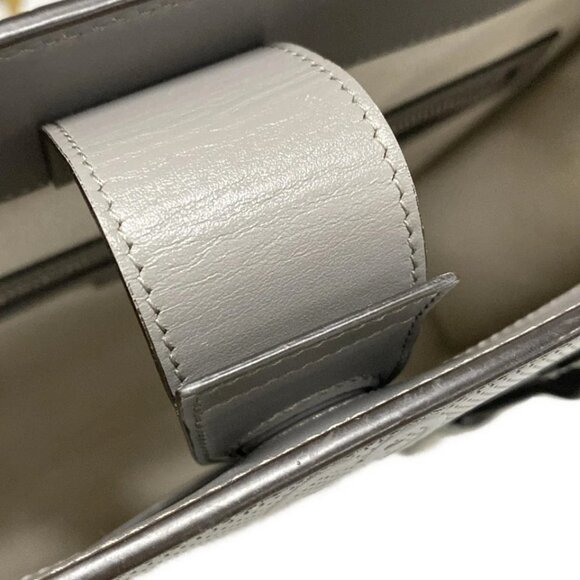 GUCCI GG Embossed Medium Tote Bag Gray Leather - Tote Bag  1165-031725 - Picture 9 of 14